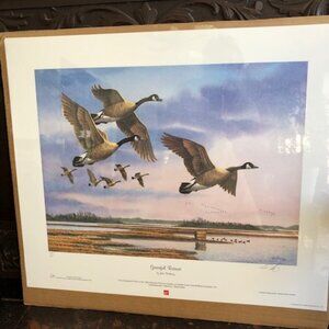 DUCKS UNLIMITED Signed Limited Edition Graceful Retreat Lithograph 1994 …